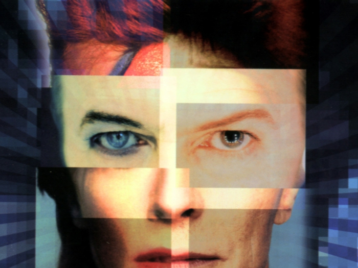 David Bowie silmät kollaasi