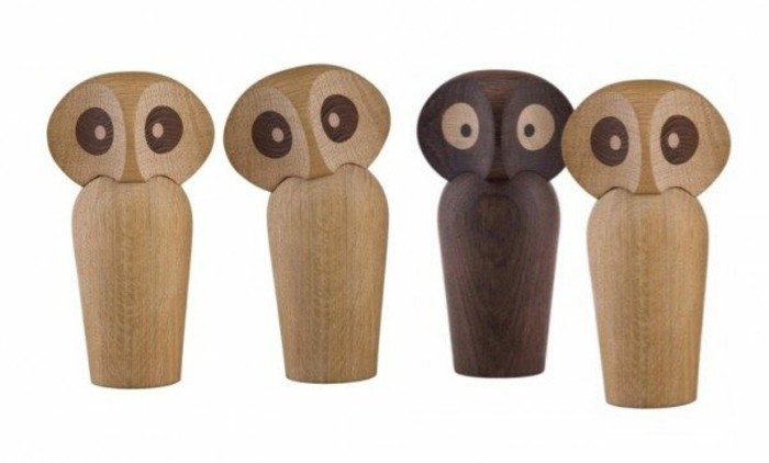 Decorative owls Accessories Decoration wooden owls Statues