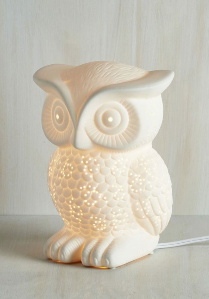 Deko Eulen Wohnaccessoires Dekoartikel bedside lamp owl