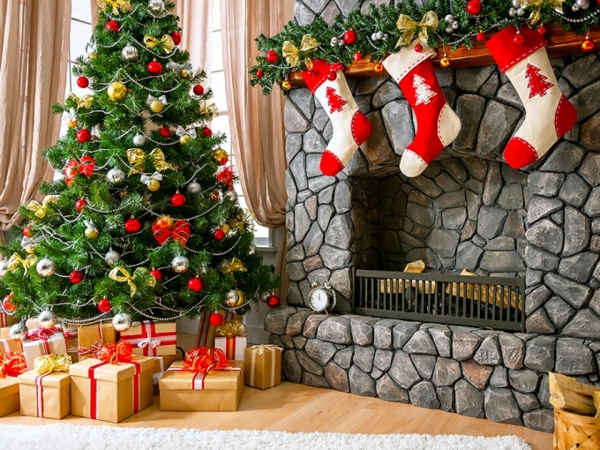 Διακοσμητικές γιρλάντες για τον τοίχο των Χριστουγέννων