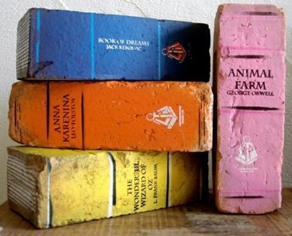 Decoración con libros sobre ana karenina