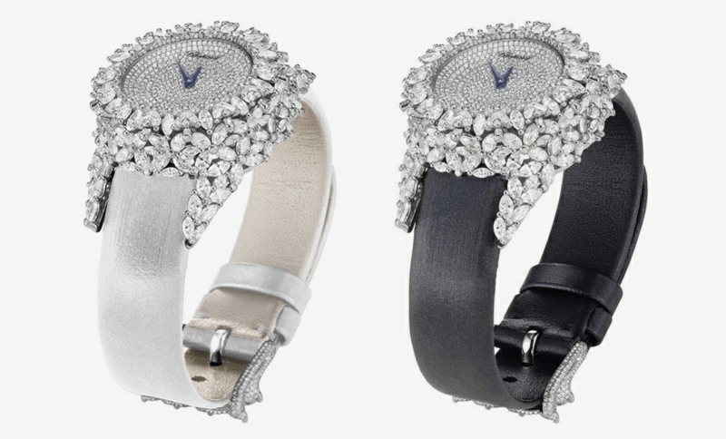 Designer dames kijken elegant design met diamanten gemonteerd