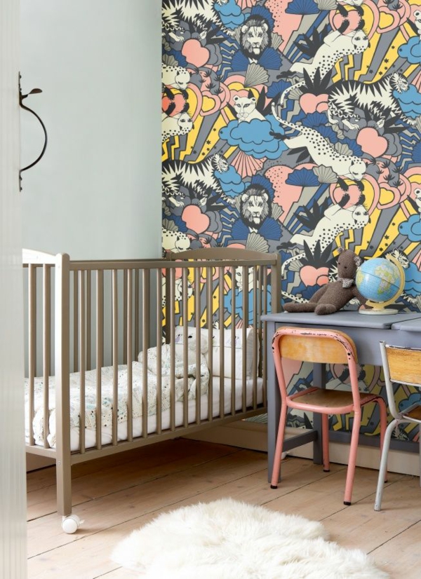الغابة الأطفال الصناعية خلفيات الأطفال تصميم غرفة الطفل مكتب السرير
