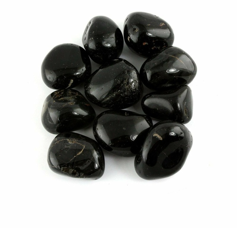 Pierres gemmes et pierres d'onyx noir Zodiac Capricorne
