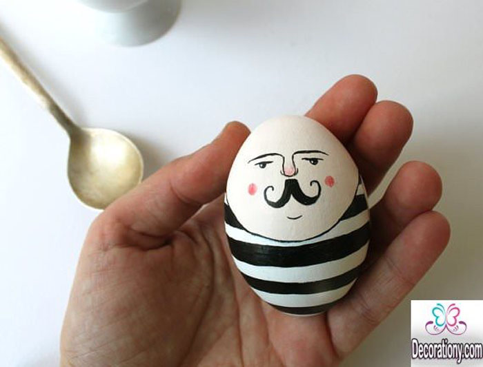 Αυγά Πρόσωπα ζωγραφική Πασχαλινά αυγά Διακοσμητικά αυγά με πρόσωπα Ζωγραφική Πάσχα Διακοσμήστε τον εαυτό σας Κάνοντας Alice In Wonderland
