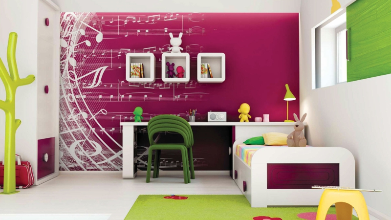 Decoración para el hogar Nursery Girl Wall Color Partituras
