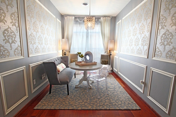 Interior design ideas for small dining room carpet wall design