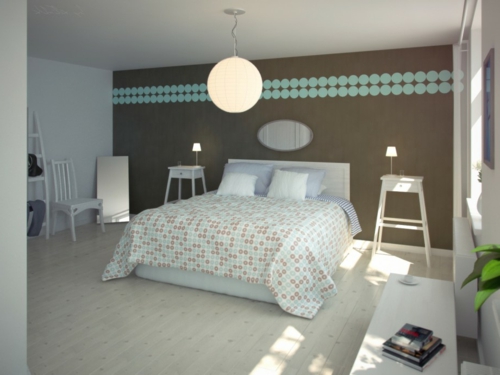 Έπιπλα ιδέες σουηδικά σπίτι διακόσμηση καφέ τοίχο