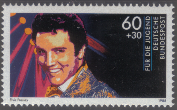 Elvis Presley cv rockstar german postage stamp