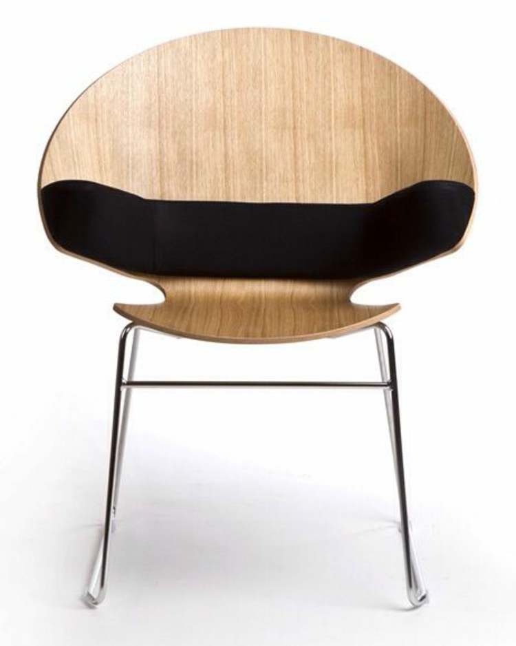 餐椅符合人体工程学的椅子带软垫椅背的木椅