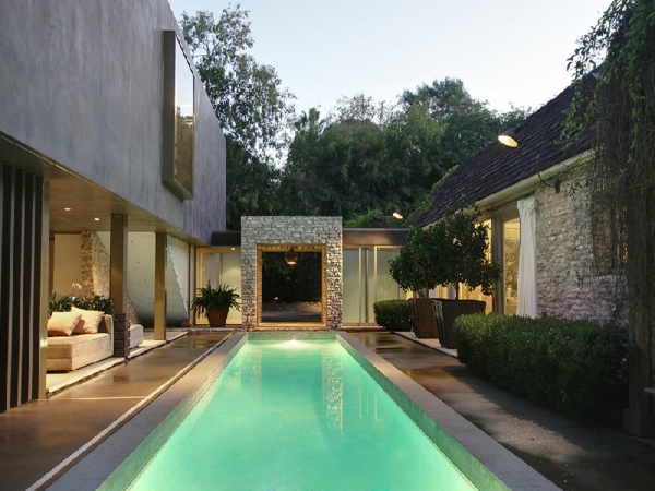 summer house design swimming pool