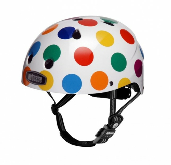 自行车配件头盔彩色点儿童自行车配件