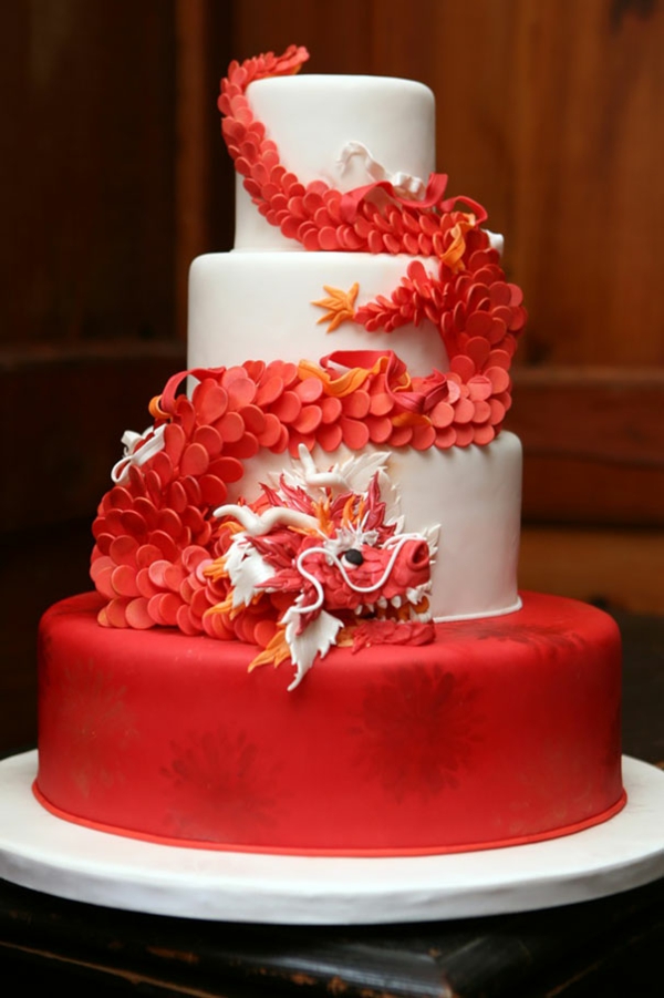 червени цветя модел пай рожден ден торта пай декорации