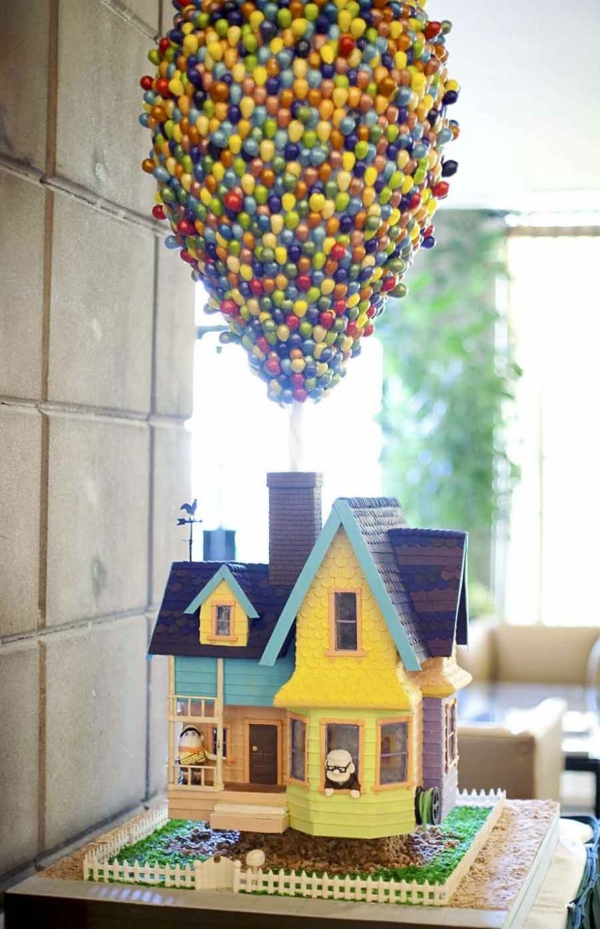 Балони пай големи пай декорация торта фигури, плаващи къща