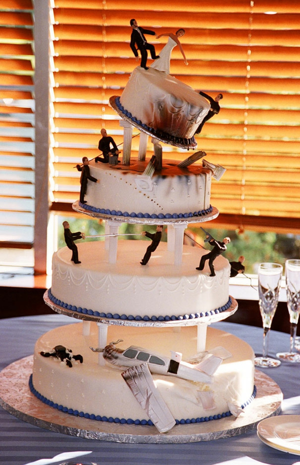 сватбени тартата голям пай декорация торта фигурки филм