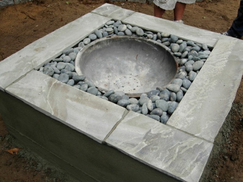 Πυροσβεστική κατασκευή πέτρας μπλοκ μπλοκ ιδέες κηπουρικής