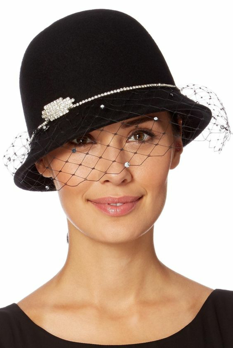 Filt hatt med net Damehatter Damemote og stylingtips