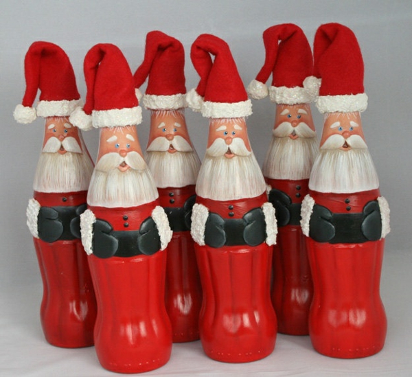 瓶装饰圣诞喷雾圣诞老人coka可乐