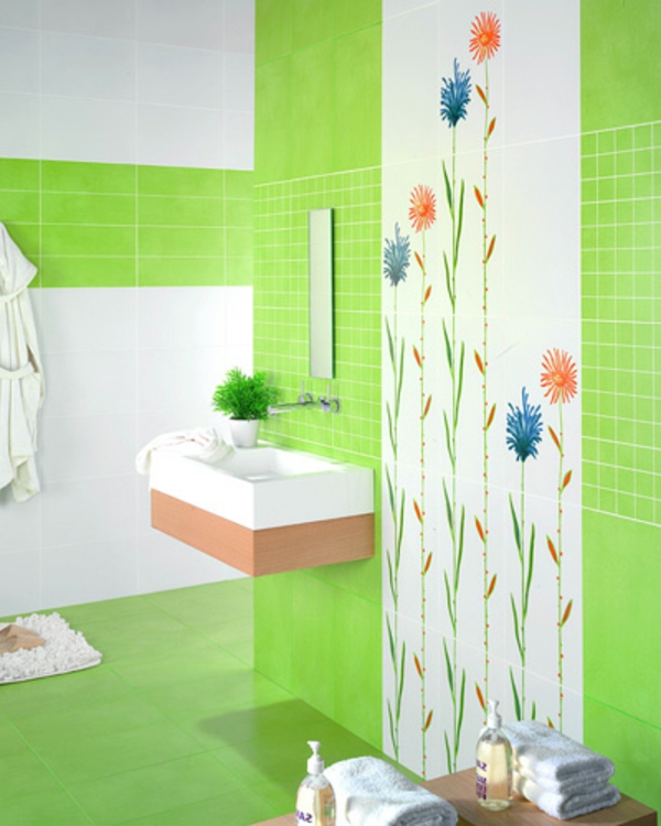Μπάνιο μπάνιο σχέδια πλακάκια εικόνες πράσινο χρώμα