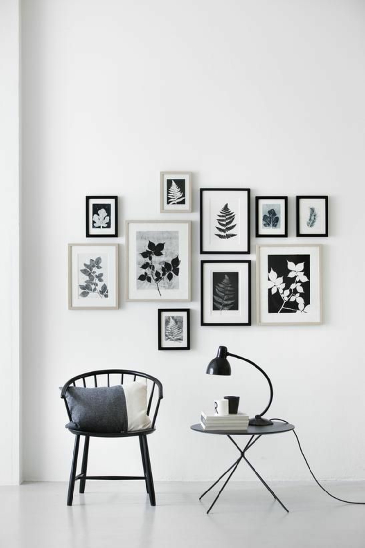 Photo Wall Ideer billedrammer hyggeligt læsning hjørne form væg dekoration