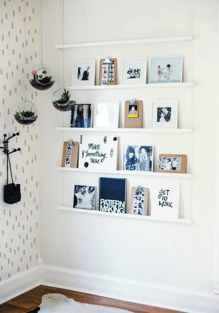 Photo wall make yourself creative photo wall ideas wall shelves