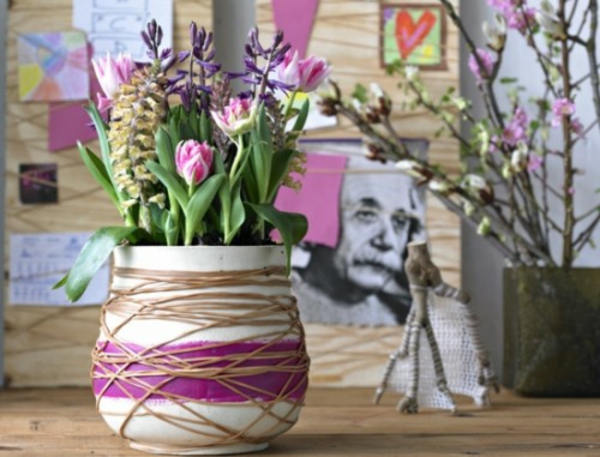 Kevään koristelu tekee kauniista puutarhan ideoista tehdäksesi oman violetin