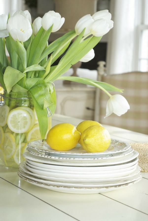Пролетна украса правят красиви идеи за градина за правене на лимони