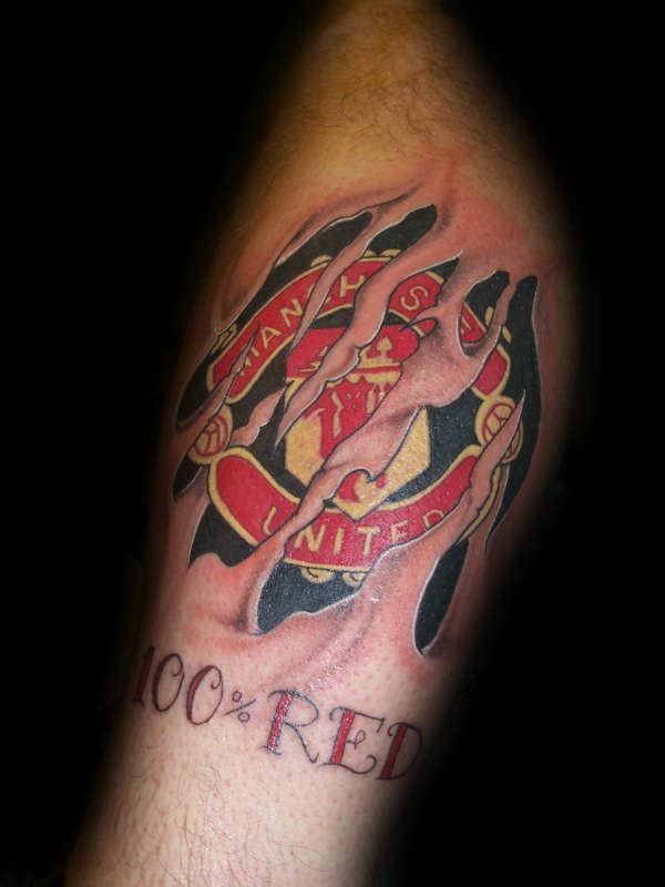 Football Tattoos pictures stars man united