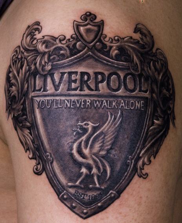 Football Tattoos tattoo pictures upper arm liverpool