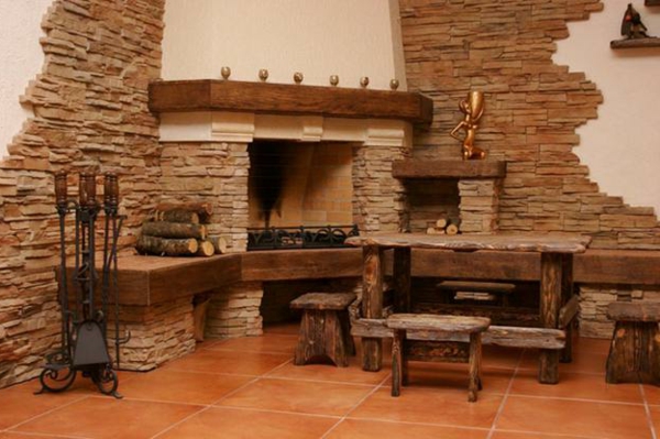 Cheap wall cladding with artificial stone wall panels stone look fireplace