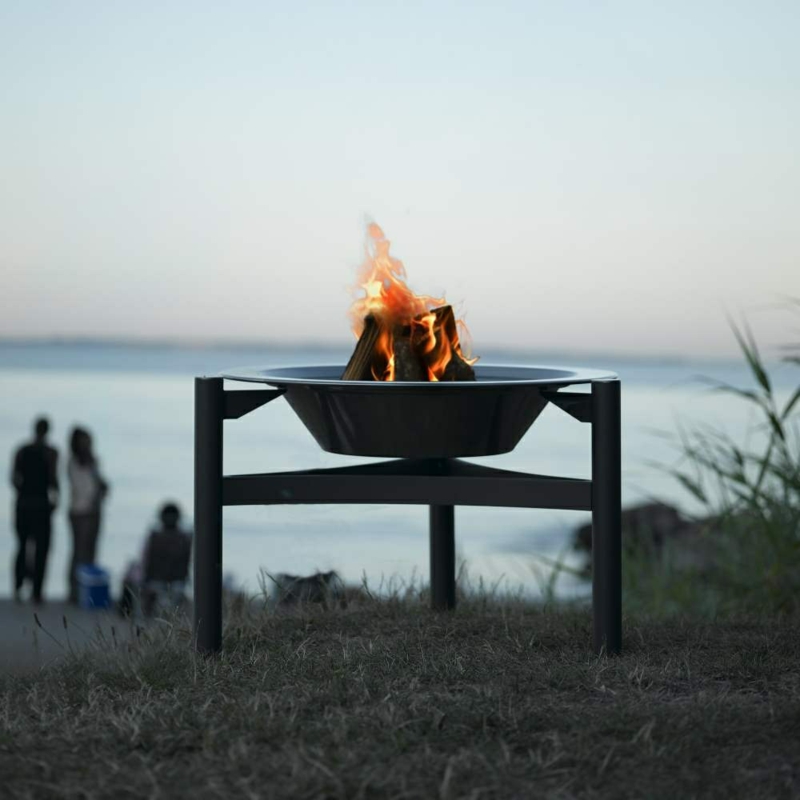 Hage design sommer utendørs grill opprinnelige brann skåler