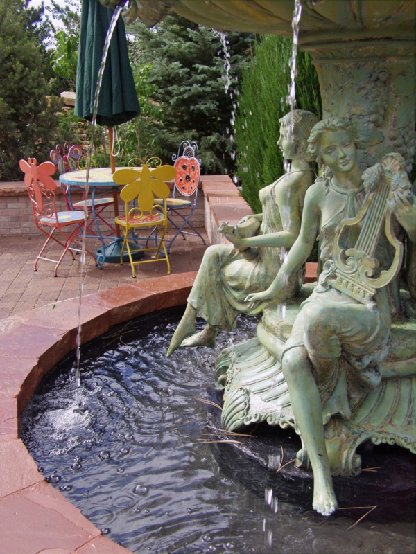 Hage design ideer vannsystemer hage skulptur