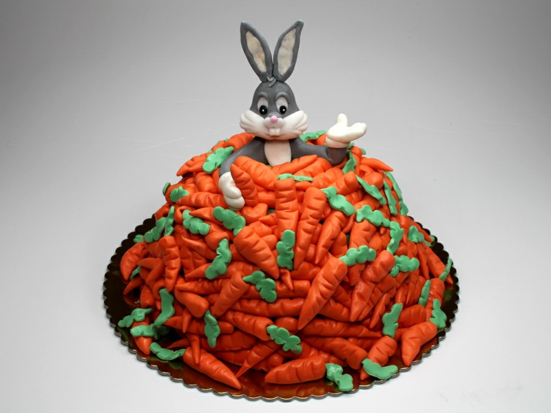 Torta de cumpleaños con fotos Tortas de cumpleaños para niños Roger Rabbit