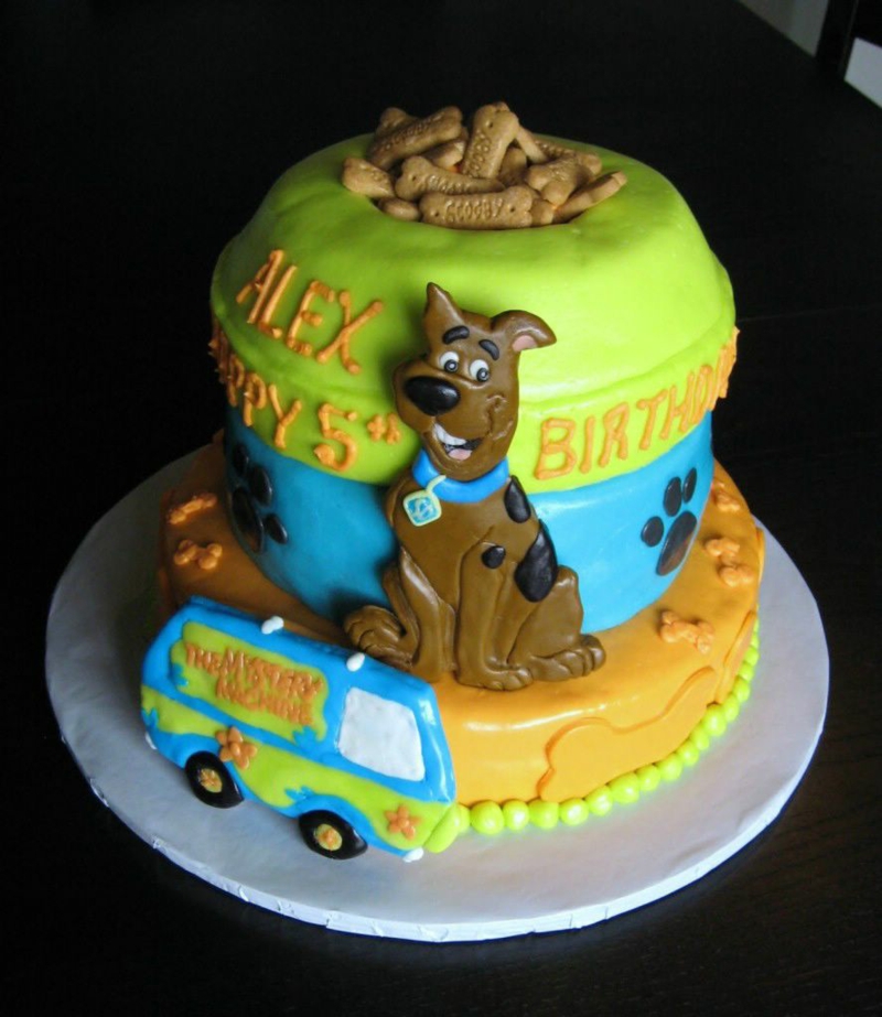 Narozeninové dorty Obrázky Děti Narozeninové dorty Scooby Doo Tortendeko