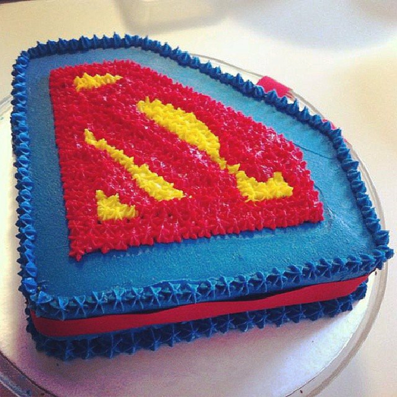 Verjaardagstaarten Plaatjes Kinderen Torts Funny Pie Deco Superman