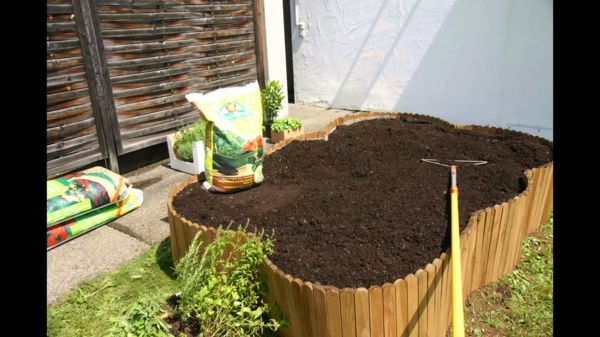 Herbario Hochbeet en sí mismo construir verduras Erdboden