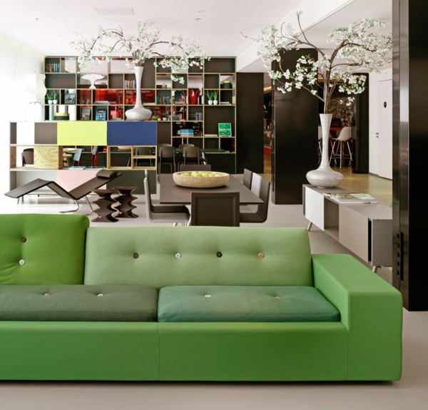 Žaliosios sofos modernus sofas