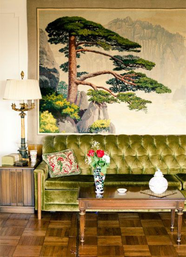 Grønn designer sofaer fløyel natur miljø gnisten