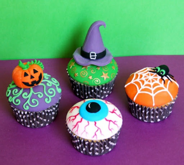 Scary muffins ψήνουμε cupcakes χρώμα Απόκριες συνταγή ζαχαροπλαστικής