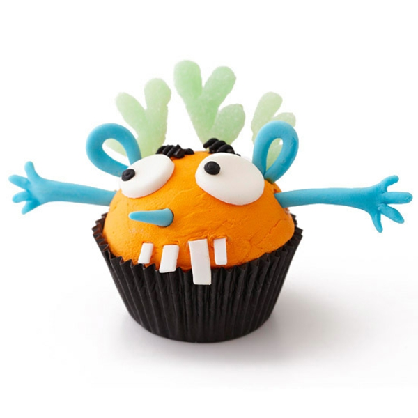 Scary muffins ψήσιμο αποκριές επιδόρπιο cupcakes διακόσμηση κέικ