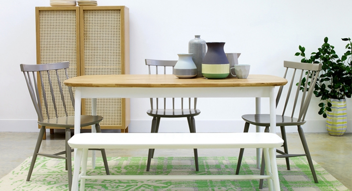 Habitat mobilier mobilier de sufragerie mese de masă din lemn scaune din lemn scaune din lemn