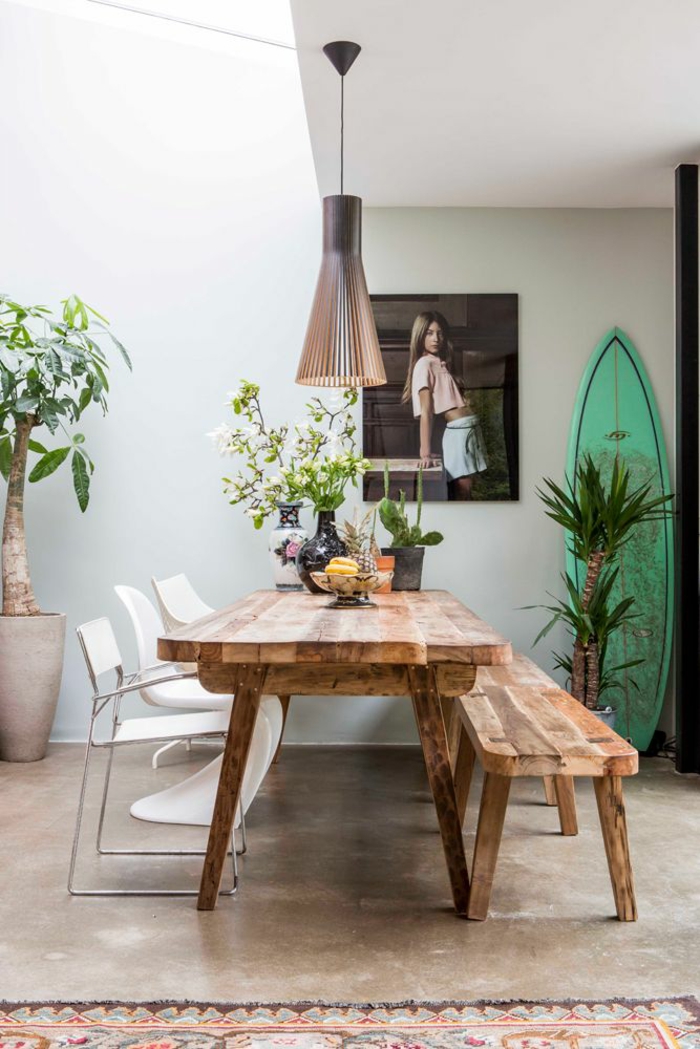 Meubles en bois de Tableau de salle à manger d'idées de meubles de salle à manger d'habitat