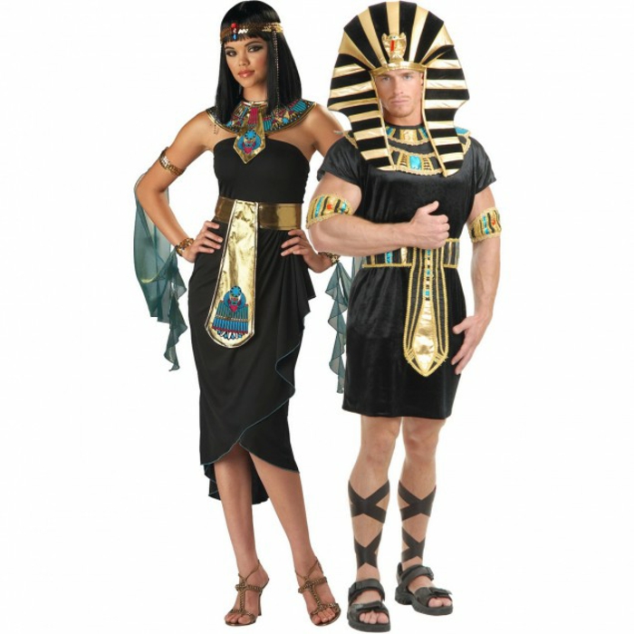 Самите Хелоуин костюми правят клеопатра и цезар