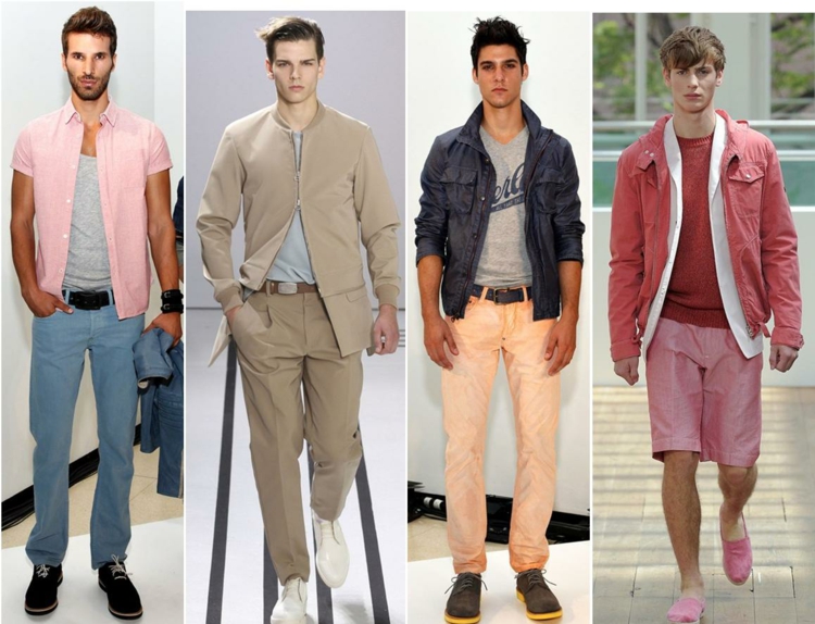 Мъжки панталони 2016 Тенденции пастел модерни панталони мъже