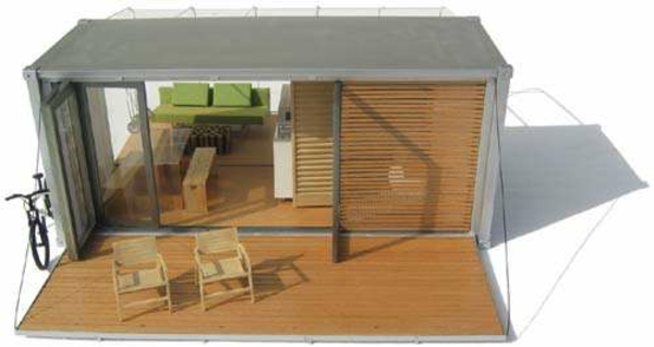 Houten bungalow prefab hout en blokhut veranda