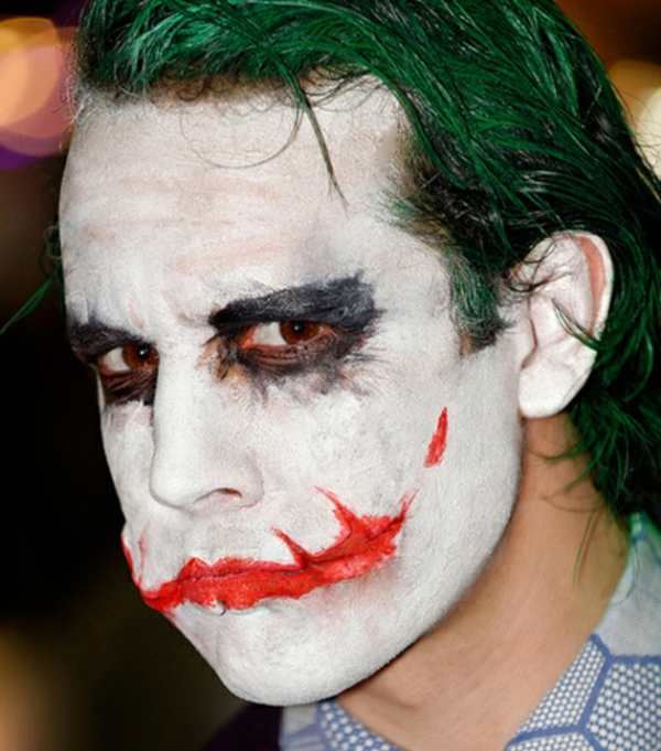 Face make-up til Halloween batman