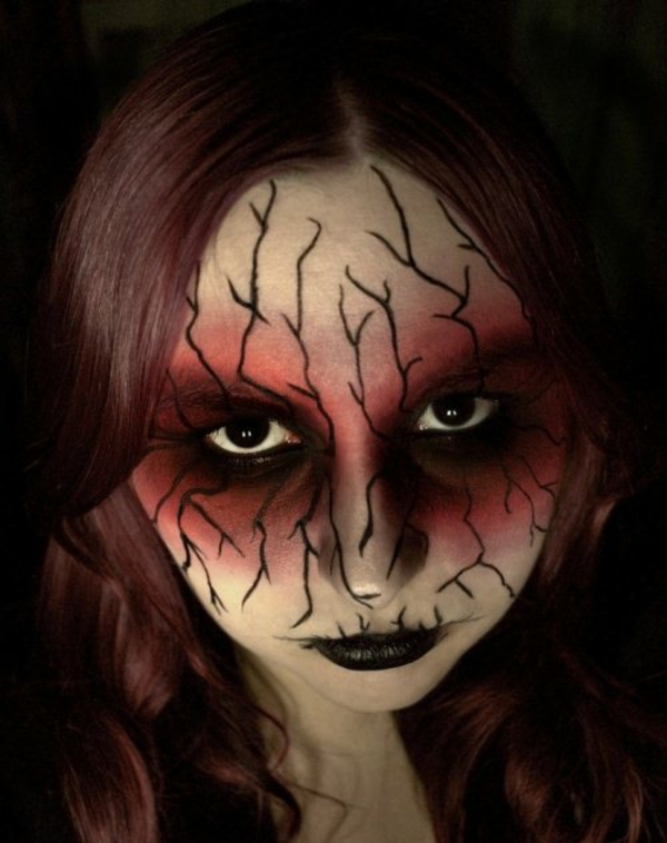 Face make-up til Halloween ideer