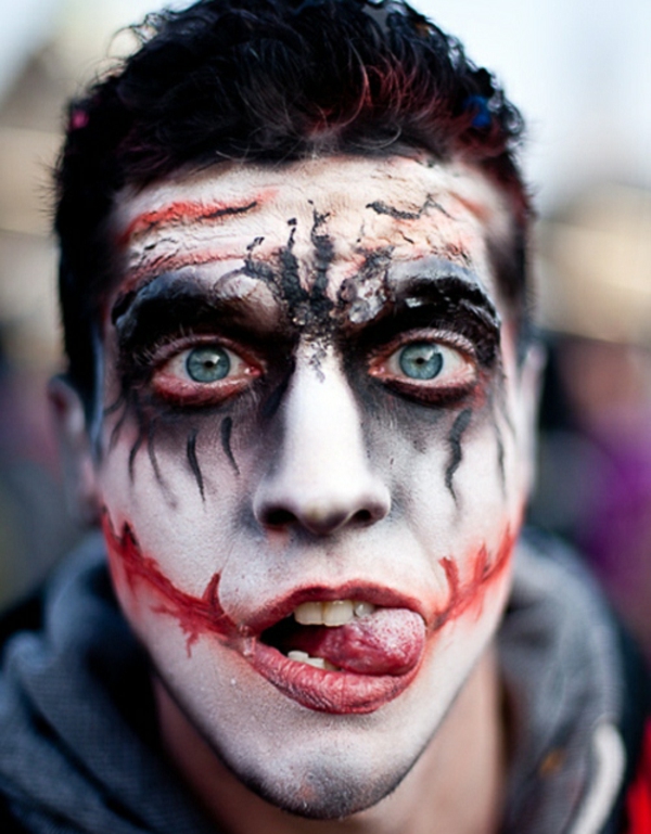 Horror ansigt makeup Halloween sår