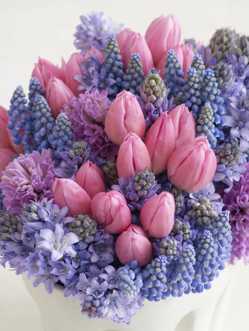 Μπουκέτο ιδέες διακόσμησης με εικόνες από λουλούδια της άνοιξης