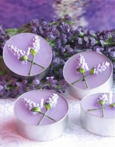 Ideas house decoration lavender small candle design